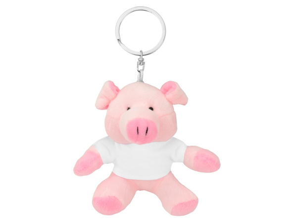 Брелок «Свинка Одри», Цвет розовый, белый