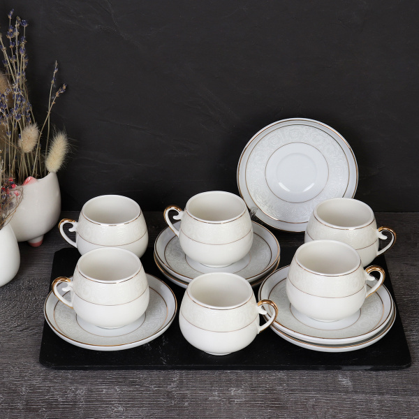 Кофейный набор 12 предметов 100 мл /CF/ FY21001 /уп 12/ Ришелье