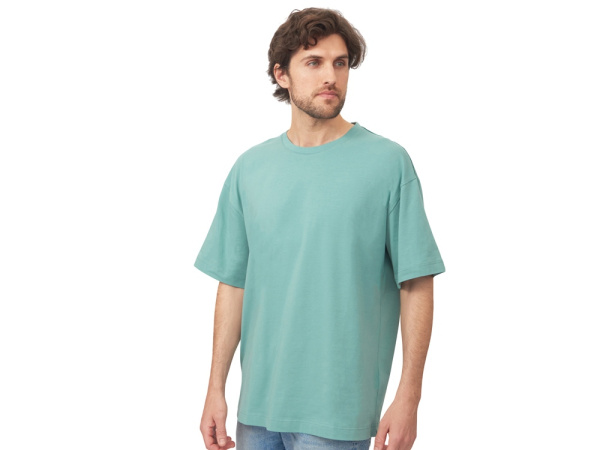 Футболка оверсайз «Vienna» унисекс, Размер XL, Цвет припылено-бирюзовый