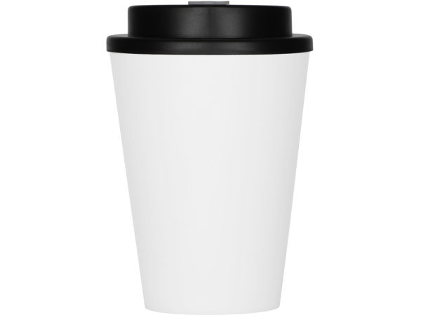 Пластиковый стакан с двойными стенками «Take away», Цвет белый/черный