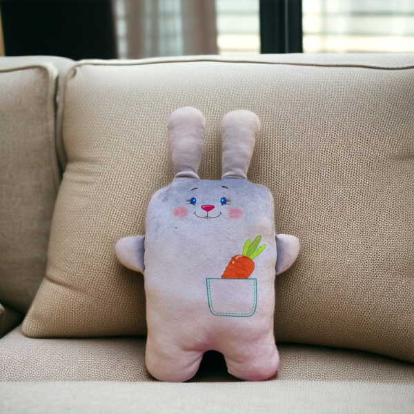 Мягкая игрушка "Лентяй", полиэстер, серый / Праздничный аксессуар для зимних праздников