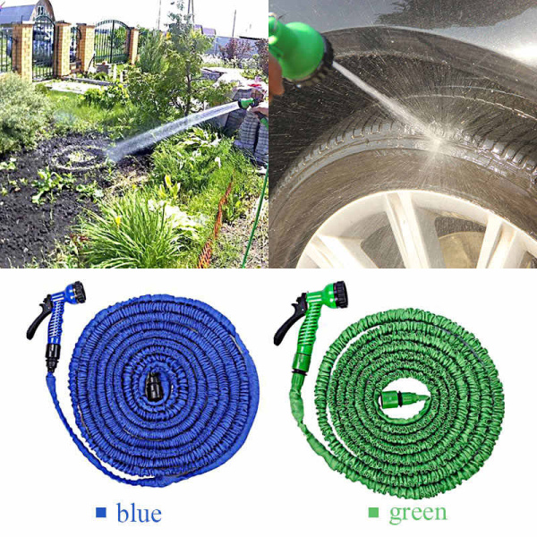 (КАЧЕСТВО!!!) Шланг Xhose (Икс-Хоз) 60 метров поливочный (Икс-Хоз) саморастягивающийся с пульверизатором Зеленый