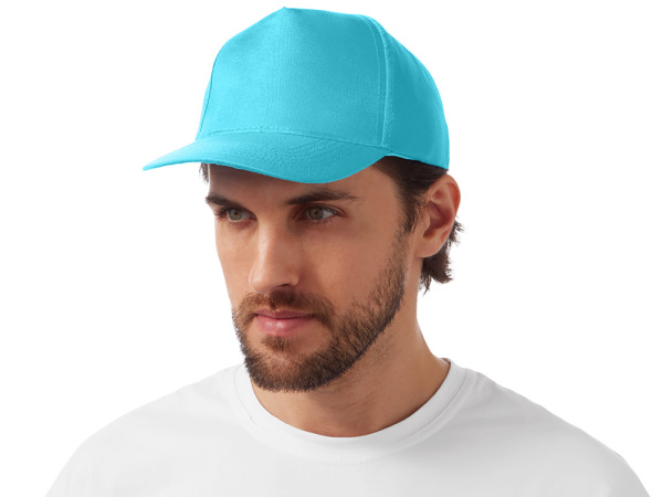 Бейсболка «Poly», Размер 56, Цвет лазурный