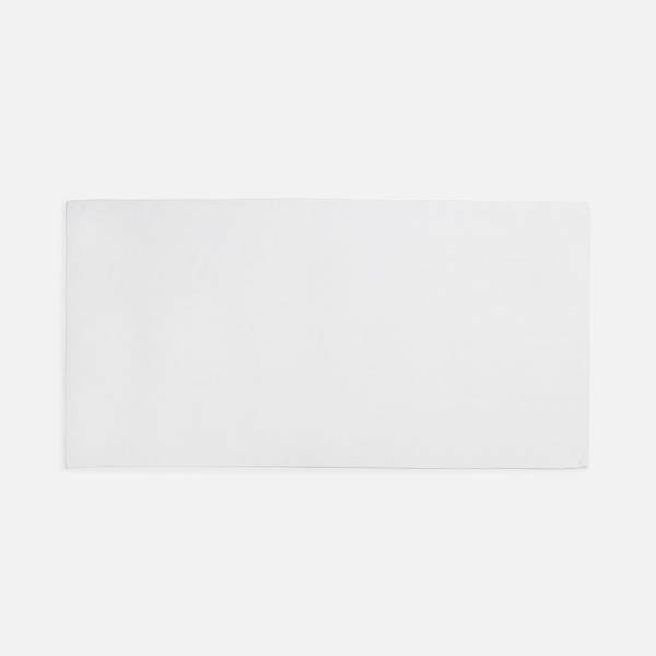 Двустороннее махровое полотенце Nice Print для сублимации, большое, белое, 70x140 см