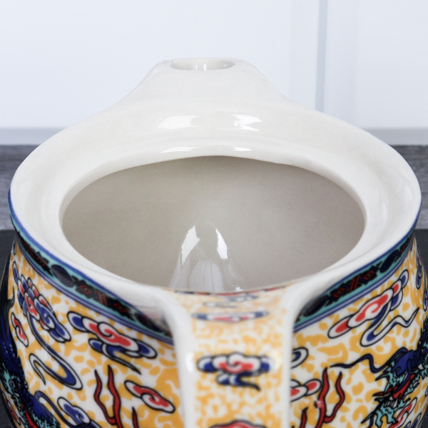 Чайник заварочный 400 мл с металлическим ситом керамика АКЦИЯ / KJ-490 /уп 60/