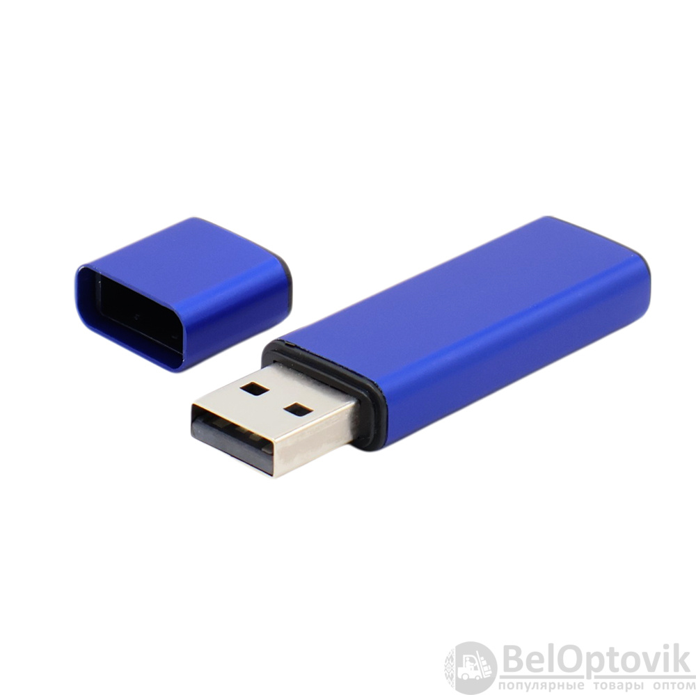 Флешка Loon 16 Гб в футляре, синяя