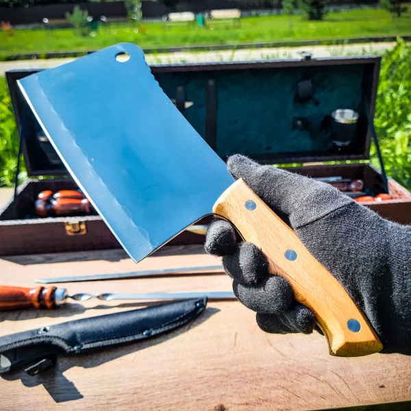 Набор для шашлыка и гриля в чемодане «Царский» 14 предметов