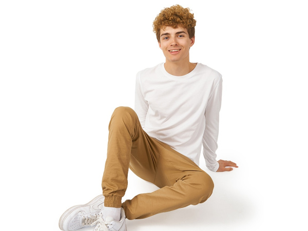 Лонгслив «Porto» мужской, Размер S, Цвет белый