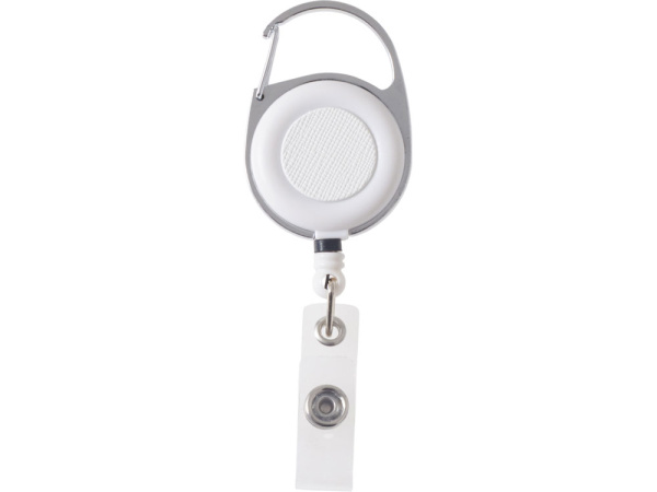 Чехол для пропуска с ретрактором «Favor», Цвет белый