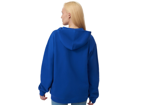 Толстовка оверсайз с капюшоном на молнии «Monaco», Размер XL-2XL, Цвет синий классический