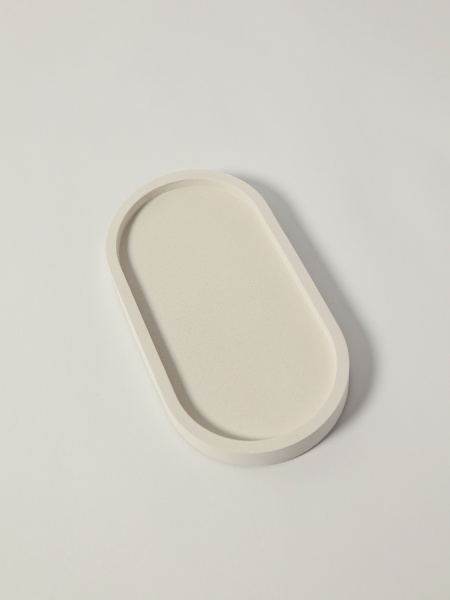 Поднос для мелочей и украшений декоративный из гипса, арт. g003001