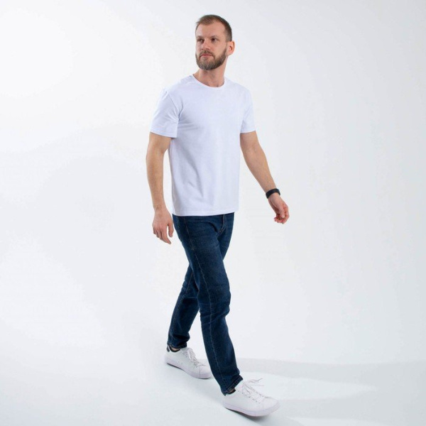 Футболка RACING (хлопок, унисекс, цвет «белый»)