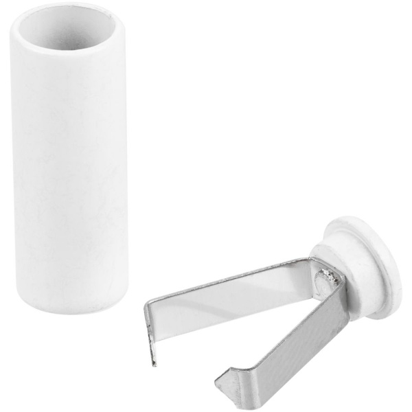 Наконечник для шнурка Nozzle, белый, 0,5х2 см
