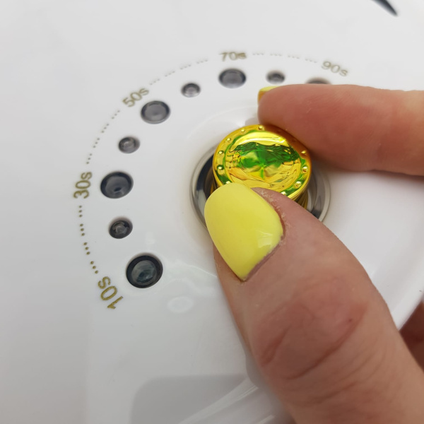 Гибридная лампа для маникюра/педикюра KANGTUO Nail 48 W 2в1 LED/UV с чёрными вставками