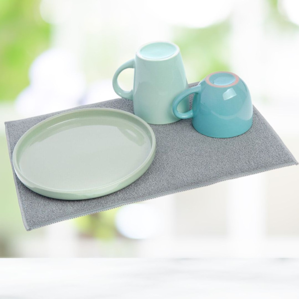 Коврик из микрофибры для сушки посуды 25*38см