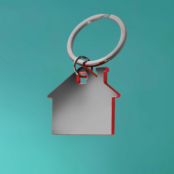Брелок металлический "Дом"