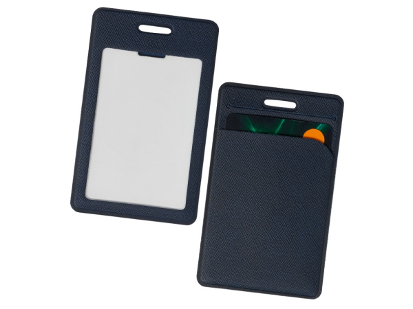 Чехол для пропуска с отделением для карты «Favor», Цвет темно-синий