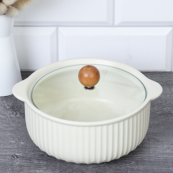 Супница 900 мл с крышкой / DRT-45 /уп 36/