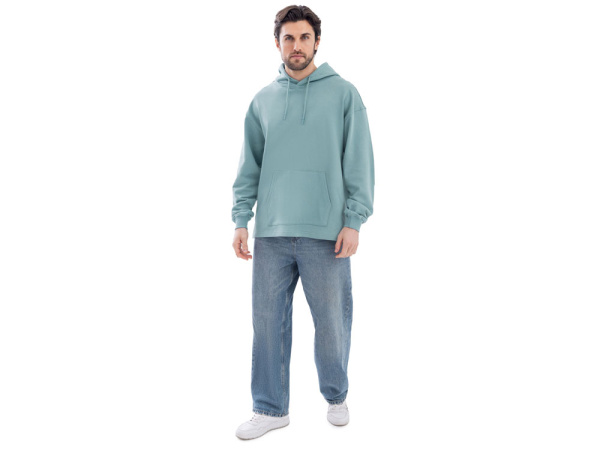 Худи оверсайз «Alpha.01» унисекс, Размер XL-2XL, Цвет пыльный бирюзовый