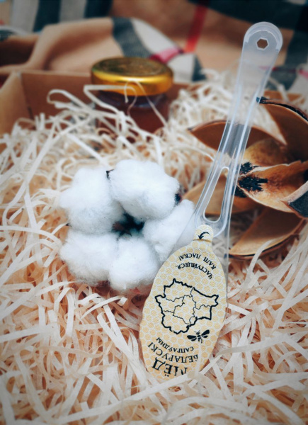 Мед натуральный сувенирный в ложке 9 грамм, разнотравье (1 ложка меда)