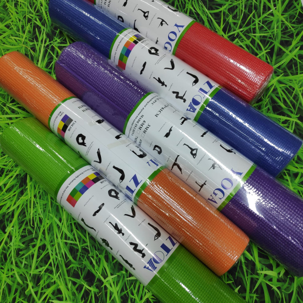 Коврик для йоги (аэробики) YOGAM ZTOA 173х61х0.3 см Оранжевый