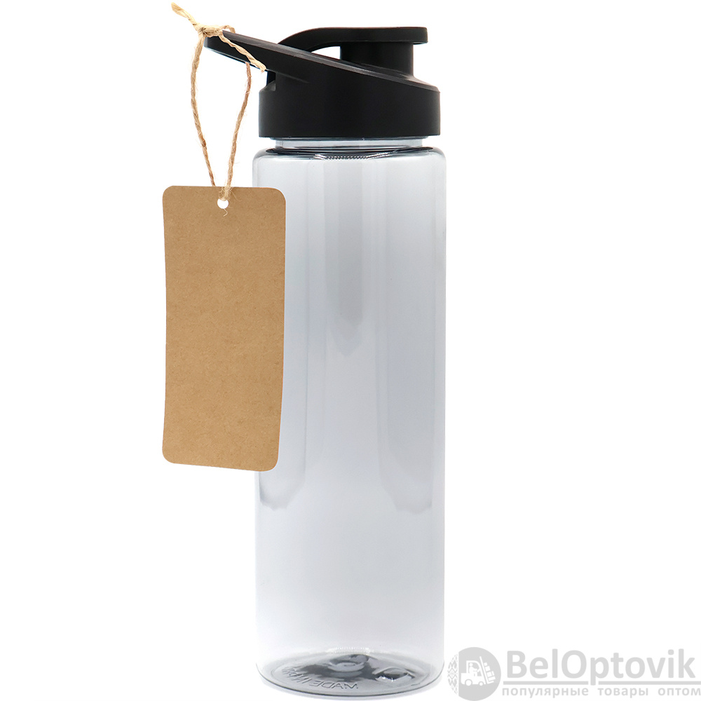 Пластиковая бутылка Ronny To Go с биркой, чёрная