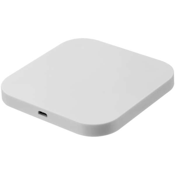 Беспроводное зарядное устройство Interra Plus, белое, 9x9x0,9 см