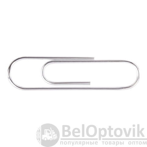 Скрепки ОФИСМАГ, 28 мм, никелированные, 100 шт., в картонной коробке, Россия, 222094