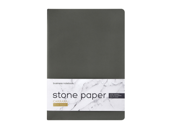 Тетрадь с каменной бумагой А5 «Carrara», Цвет серый