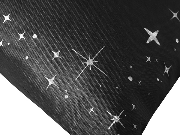 Мешок из спанбонда с новогодним дизайном «Twinkle», Цвет черный