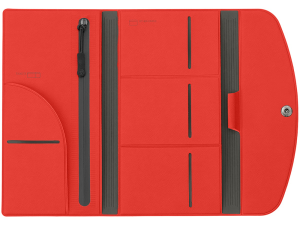 Дорожный органайзер на кнопке «Favor», Цвет красный