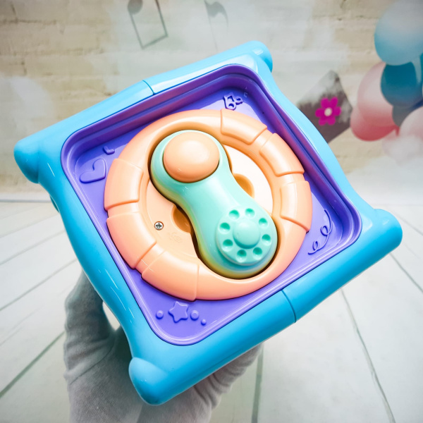 Игрушка интерактивная Развивающий куб 6 в 1 Mommy Love 6 в 1 (бизиборд музыкальный для самых маленьких, тактильный)