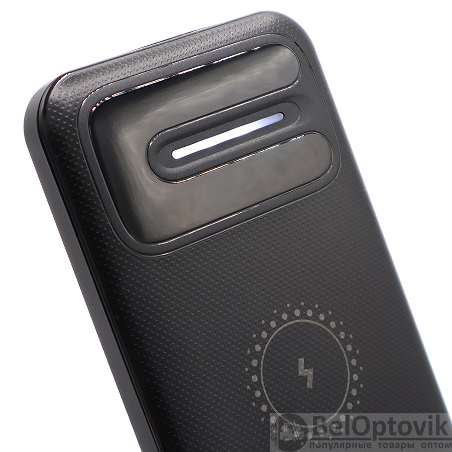 Внешний аккумулятор Odyssey, 10000 mAh с беспроводной зарядкой, черный