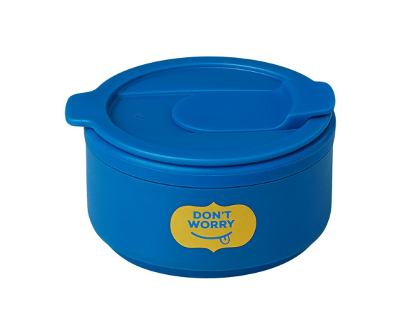 Силиконовый складной стакан «GoCup» с тампопечатью, Цвет синий индиго