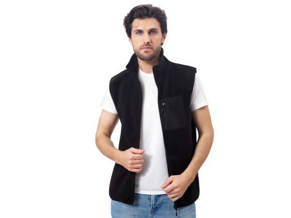 Жилет флисовый «Trondheim» унисекс, Размер 3XL, Цвет черный