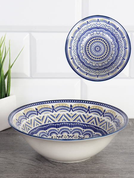 Тарелка глубокая суповая 650 мл / 4805-3 (уп 72)