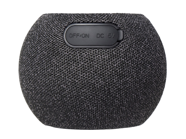 Портативная колонка с беспроводной зарядкой «Ареа», 5 Вт, Цвет черный