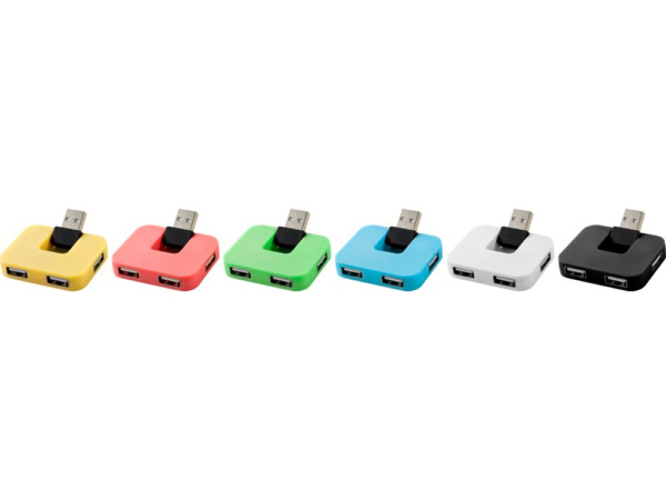 USB Hub «Gaia» на 4 порта, Цвет белый