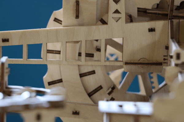 Деревянный конструктор (сборка без клея) "Механическая машина Марбл" UNIWOOD