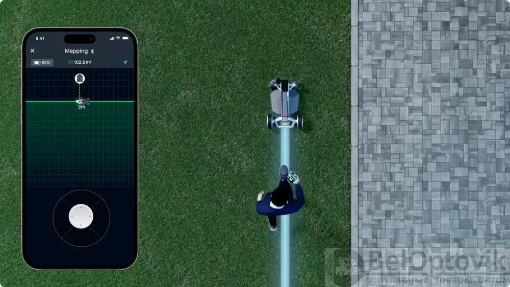 Газонокосилка-робот EcoFlow Blade Lawn Sweeper Kit Bundle / Бережный и умный уход за вашим газоном