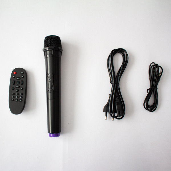 Напольная акустическая система Eltronic DANCE BOX 400 Watts арт. 20-32 с беспроводным микрофоном, LED-подсветкой и RGB светомузыкой, пультом дистанционного управления