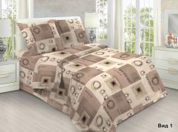 Постельное белье, бязь Комплект 1,5 спальный (147*215 см; 150*215 см; 70*70 см - 2 шт) "Абстракция" Живые фотографии внутри