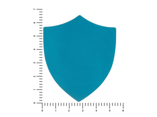 Патч «Щит», nubuk, Цвет голубой