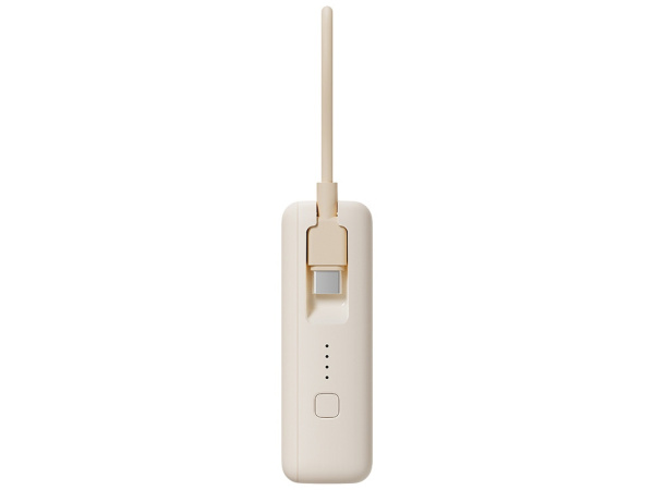 Внешний аккумулятор со встроенным кабелем Xiaomi Power Bank (Integrated Cable), 10000 мАч, Цвет бежевый