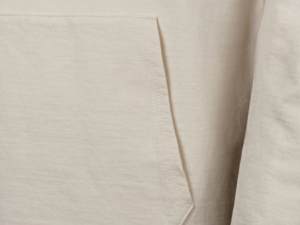 Толстовка с капюшоном «Pure» из неокрашенного хлопка, мужская, Размер L, Цвет натуральный (неотбелённый)