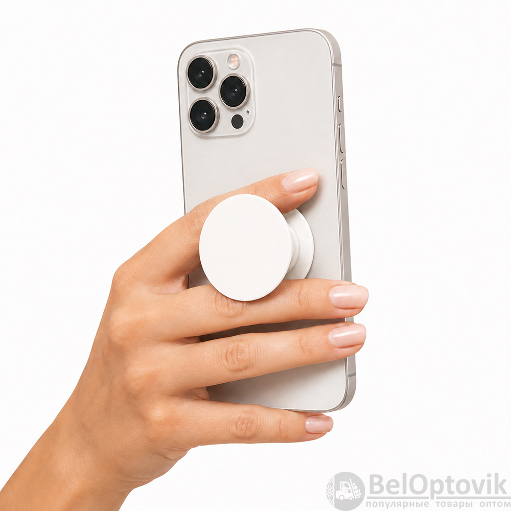 Подставка-держатель для телефона PopSocket, белый