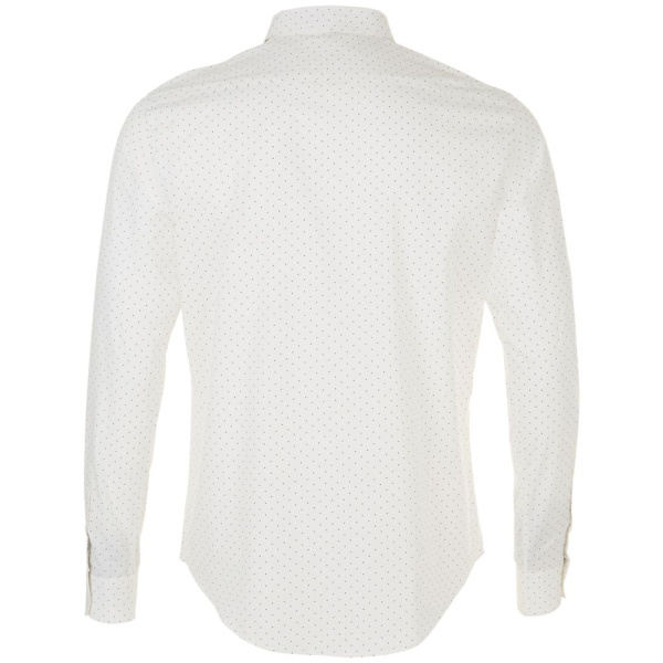 Рубашка мужская Becker Men, белая с темно-синим, S–3XL