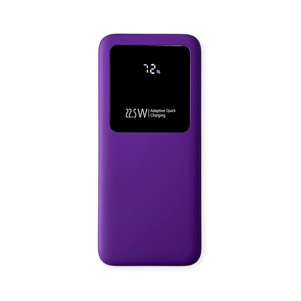 Внешний аккумулятор «Kris Soft Touch», 10 000 мАч, Цвет фиолетовый
