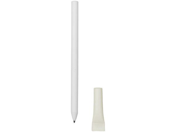 Ручка из переработанной бумаги с колпачком "Recycled", Цвет белый