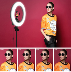 Кольцевая лампа на штативе LED RING 336 светодиодов, d335 мм + сумка